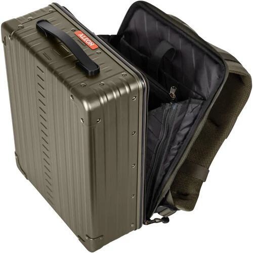 Aleon Hard Aluminum Backpack (16", Bronze) - Image 6