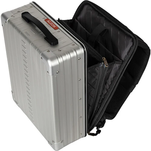 Aleon Hard Aluminum Backpack (16", Platinum) - Image 2