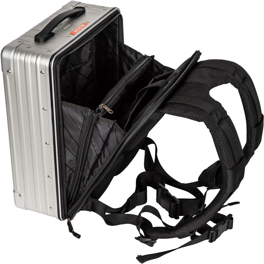 Aleon Hard Aluminum Backpack (16", Platinum) - Image 6