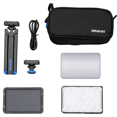amaran Ace 25c RGB LED Light Panel All-in-One Creator Kit (Charcoal) - Image 2
