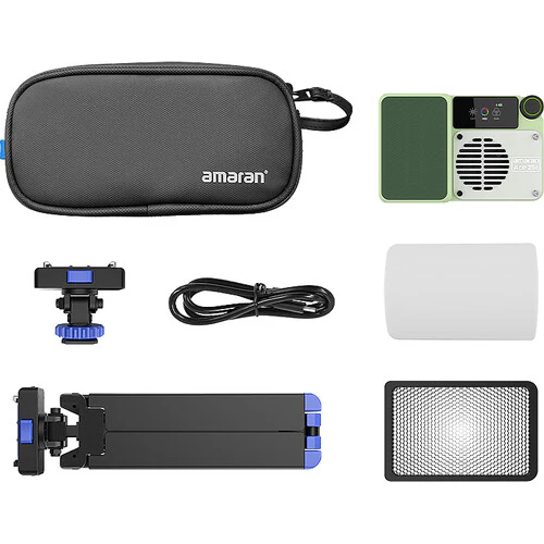 amaran Ace 25c RGB LED Light Panel All-in-One Creator Kit (Green) - Image 2