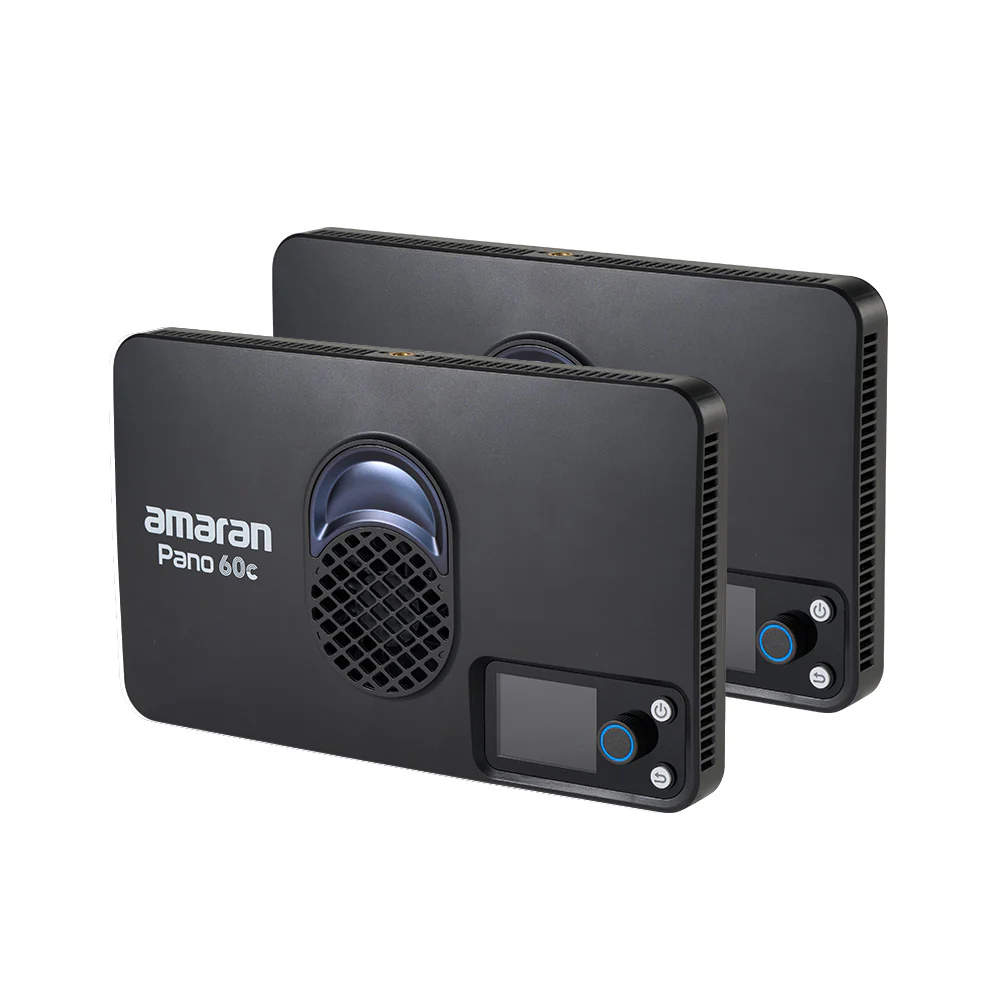 amaran Pano 60c RGB COB Mobile Light Panel (2-Light Kit, Charcoal) - Image 4