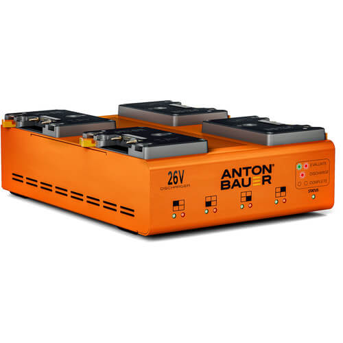 Anton Bauer Dionic 26V LPD Quad Gold Mount Plus Discharger