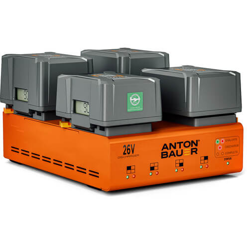 Anton Bauer Dionic 26V LPD Quad Gold Mount Plus Discharger - Image 2