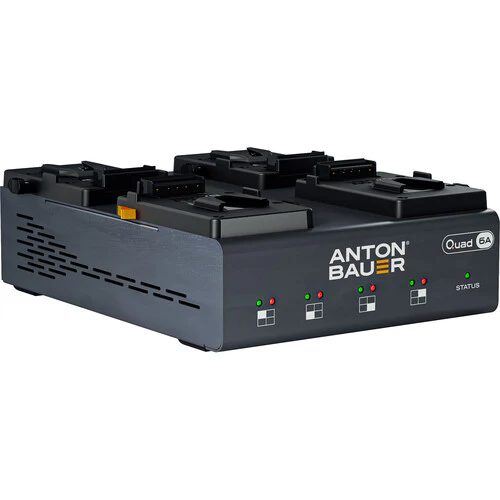Anton Bauer QUAD 6A 4-Position Multi-Voltage Charger (V-Mount)