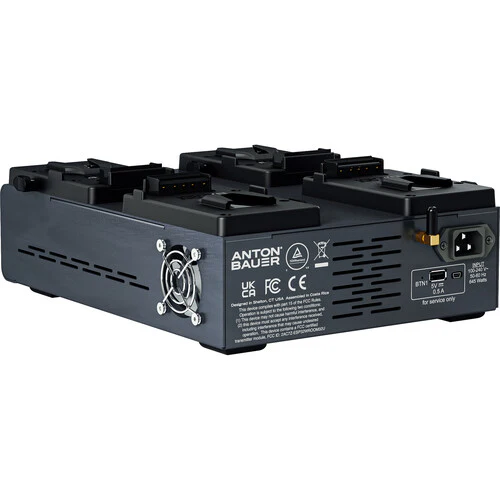 Anton Bauer QUAD 6A 4-Position Multi-Voltage Charger (V-Mount) - Image 2