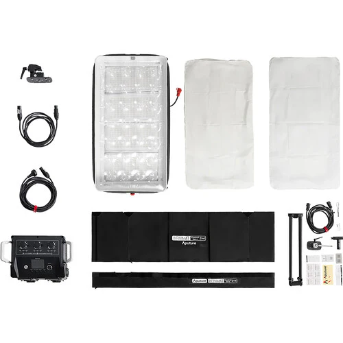 Aputure INFINIMAT LED with Clear Softbox & 400W Control Box Pack (2 x 4', V-Mount) - Image 9