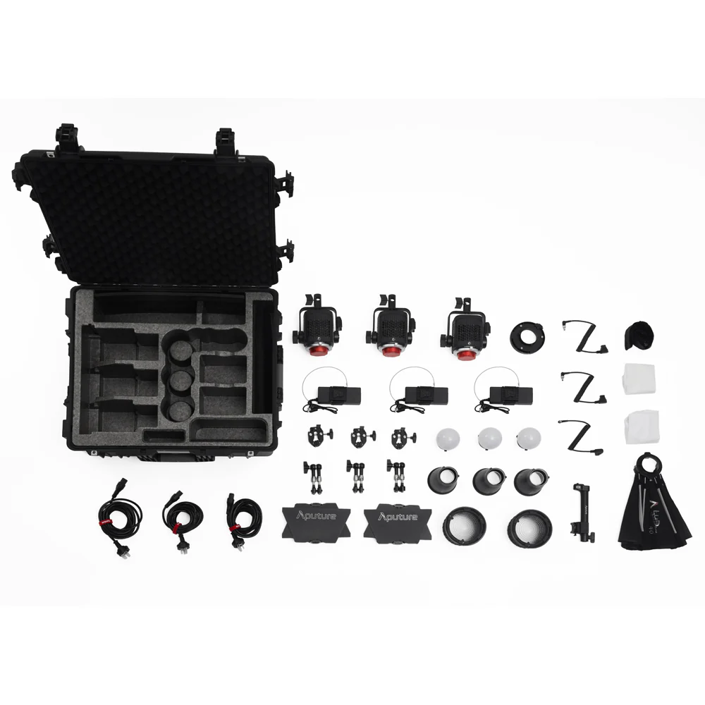 Aputure Storm 80c LED Monolight 3-Light Kit (US) - Image 2