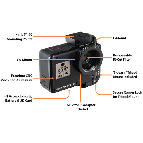 Back-Bone Gear Ribcage H7PRO Modified GoPro HERO7 Black - Image 3
