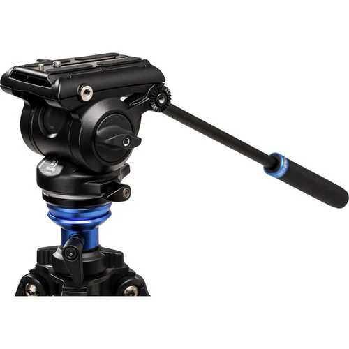 Benro A2573F Aluminum Single Tube Tripod with S4Pro Fluid Video Head - Image 4
