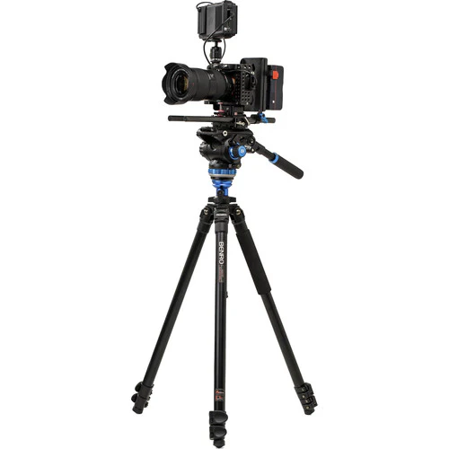 Benro A2573F Aluminum Single Tube Tripod with S6Pro Fluid Video Head - Image 13