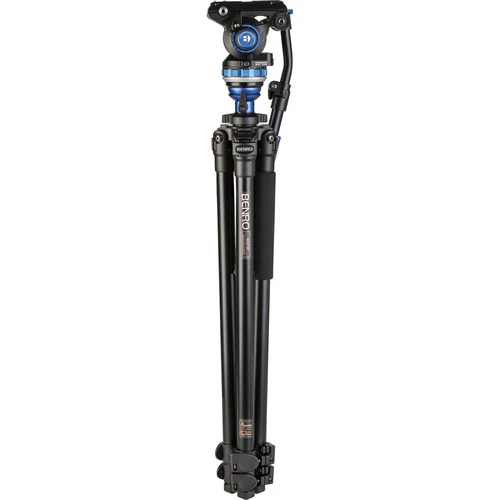 Benro A2573F Aluminum Single Tube Tripod with S6Pro Fluid Video Head - Image 4