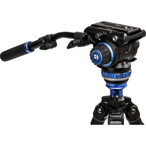 Benro A2573F Aluminum Single Tube Tripod with S6Pro Fluid Video Head - Image 5