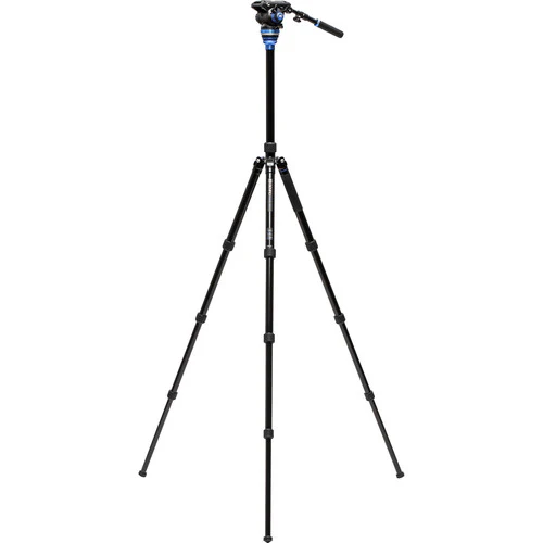 Benro A3883 Reverse-Folding Aluminum Travel Tripod with S6Pro Fluid Video Head - Image 4