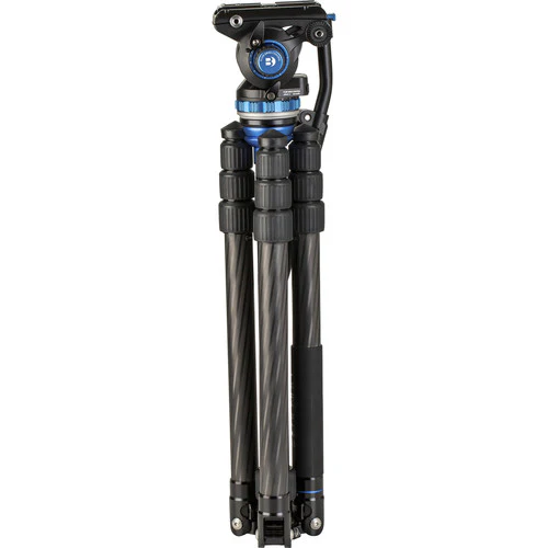Benro C3883 Reverse-Folding Carbon Fiber Travel Tripod with S6Pro Fluid Video Head - Image 4