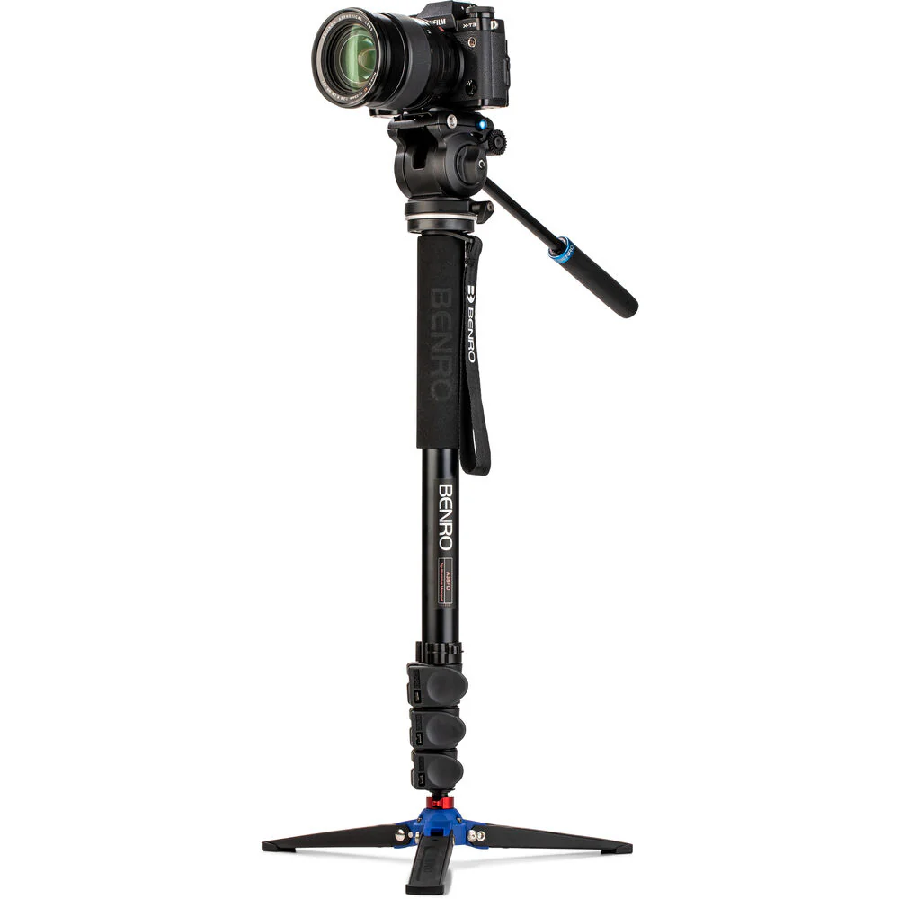 Benro Classic Video Monopod with S2 Pro Flat Base Fluid Video Head - Image 3