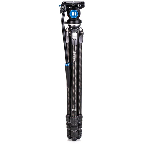 Benro Tortoise Carbon Fiber 3 Series Tripod System with S4Pro Video Head (64.37") - Image 2