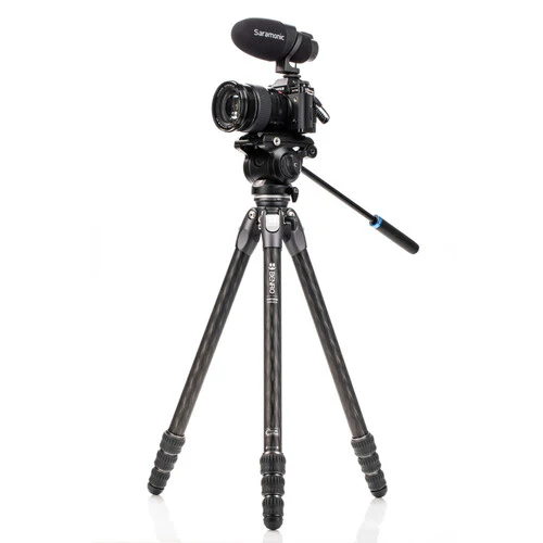 Benro Tortoise Carbon Fiber 3 Series Tripod System with S4Pro Video Head (64.37") - Image 4