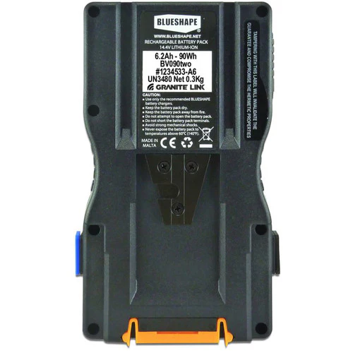 BLUESHAPE BV090 GRANITE TWO 14.8V V-Mount Lithium-Ion Battery (90Wh, 6.2Ah) - Image 5