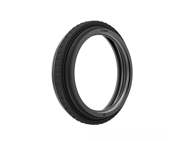 Bright Tangerine 143 mm Rubber Donut - 114 mm with Metal Threaded Ring