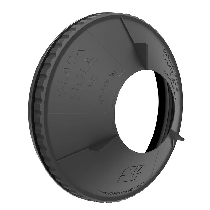 Bright Tangerine - Black Hole Rubber Donut (143mm)