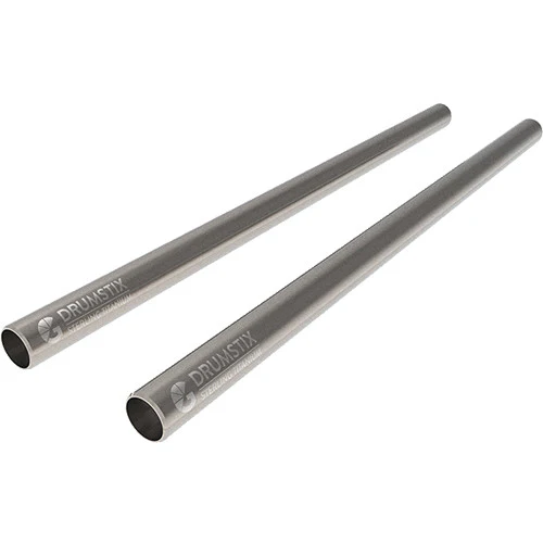 Bright Tangerine Drumstix 15mm Sterling Titanium Support Rods (12", Pair)