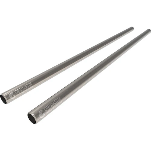 Bright Tangerine Drumstix 15mm Sterling Titanium Support Rods (18", Pair)
