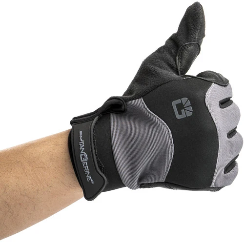 Bright Tangerine ExoSkin Leather Armour Gloves (XXL) - Image 3