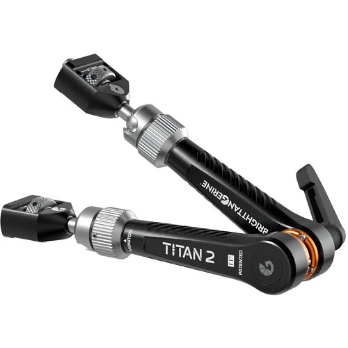 Bright Tangerine Titan Arm 2 (3/8"-16 Anti-Twist to 1/4"-20 Anti-Twist, London Fog Black) - Image 2