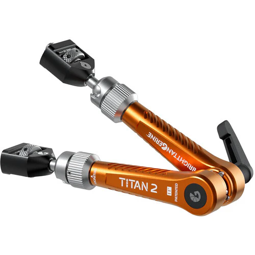 Bright Tangerine Titan Arm 2 (3/8"-16 Anti-Twist to 1/4"-20 Anti-Twist, Tangerine) - Image 2