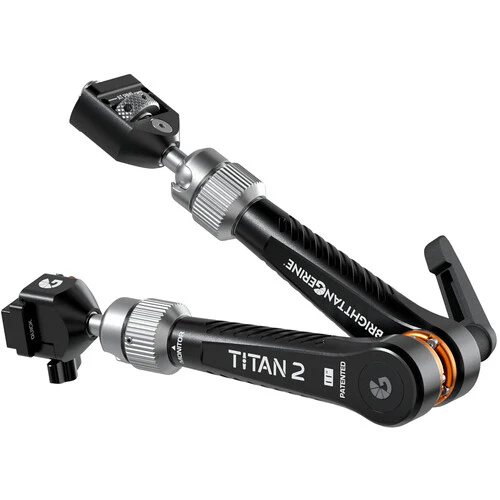 Bright Tangerine Titan Arm 2 (3/8"-16 Anti-Twist to NATO, London Fog Black) - Image 2