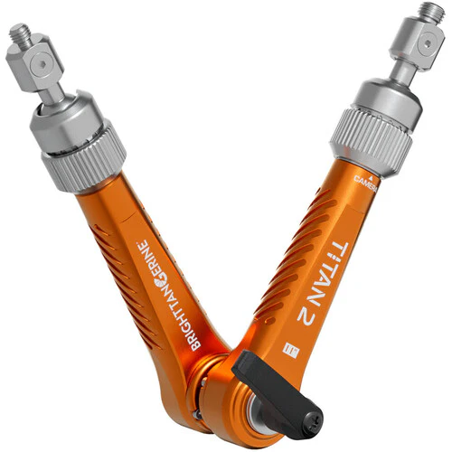 Bright Tangerine Titan Arm 2 (3/8"-16 to 1/4"-20, Tangerine)