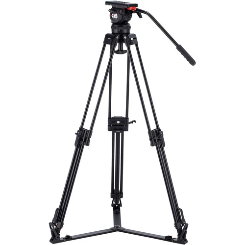 Camgear V10 AL/GS Fluid Head & Aluminum Tripod with Ground Spreader System (100mm)