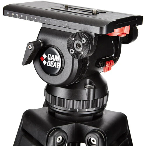 Camgear V25P EFP CF/MS Fluid Head and Carbon Fiber Tripod System (100mm) - Image 2