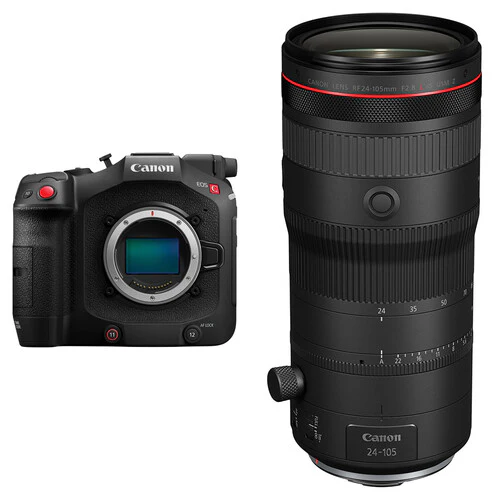 Canon EOS C80 6K Camera Kit with 24-105mm f/2.8 Zoom Lens (Canon RF)