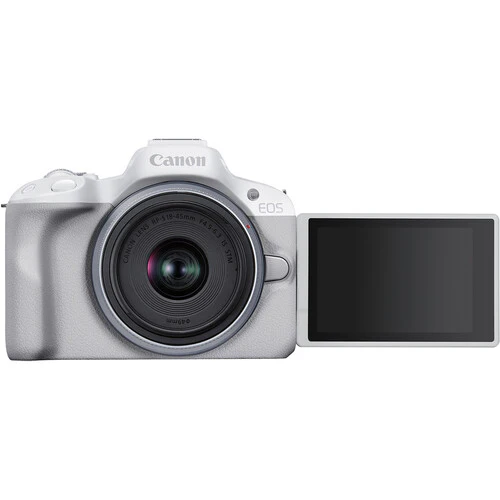 Canon EOS R50 Mirrorless Camera with 18-45mm Lens (White) - Image 8