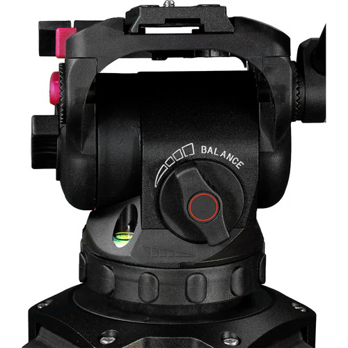 Cartoni Clamp-On Riser/Hi-Hat Kit with Focus 8 Video Head (100mm) - Image 4