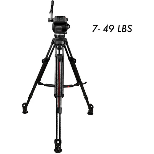 Cartoni Focus 22 Tripod System with 2-Stage Aluminum Legs, Mid-Level Spreader, and Bag - Image 2