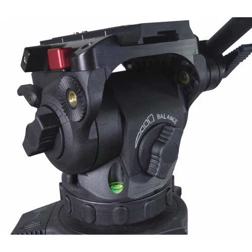 Cartoni Focus 8 Fluid Head & Two-Stage Tripod SDS System (Aluminum) - Image 5