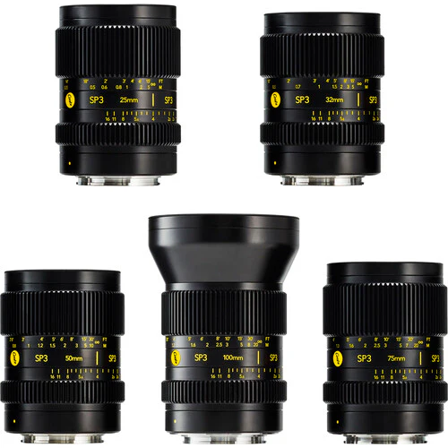 Cooke SP3 Full-Frame 5-Lens Prime Set (Sony E, Feet/Meters)