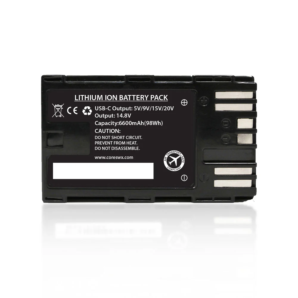 Core SWX NANO-C98X 14.8V Battery with D-Tap for Select Canon Camcorders - Image 2
