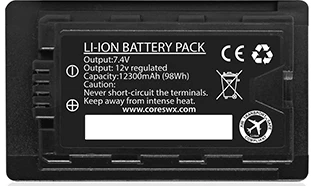 Core SWX Nano-VBR98 7.4V Battery with D-Tap for Select Panasonic Camcorders - Image 2