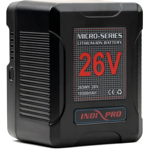 IndiPRO Tools Micro-Series 26V 260WH Lithium Ion Battery (V-Mount) - (*OPEN BOX*)