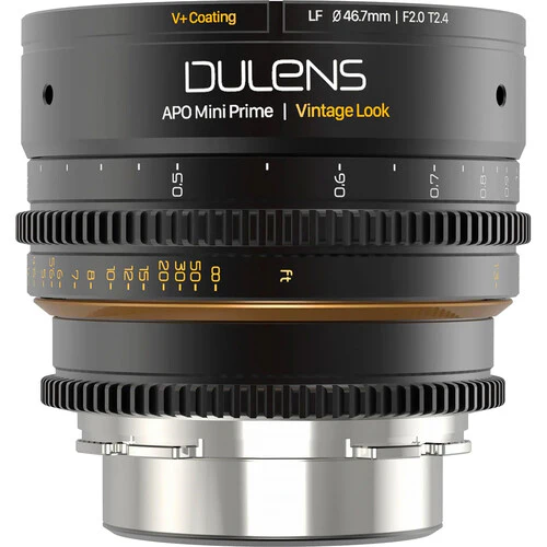 Dulens APO Mini Prime 21mm T2.6 Lens (PL Mount, Black)