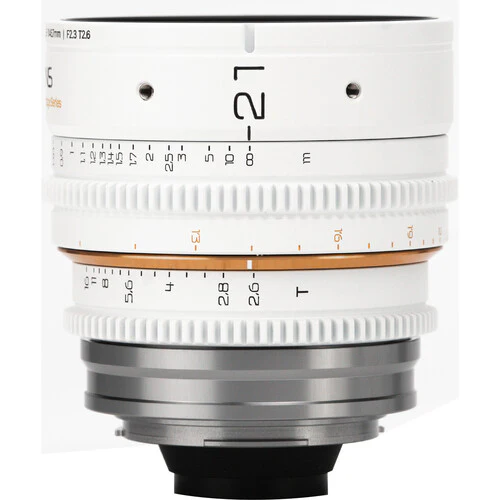 Dulens APO Mini Prime 21mm T2.6 Lens (PL Mount, White)