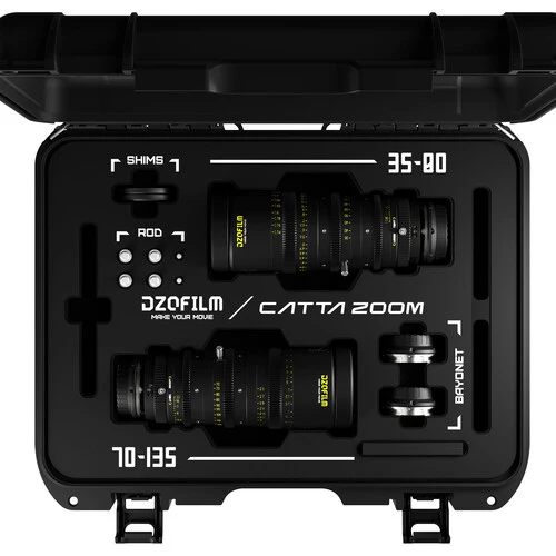 DZOFilm Catta 35-80mm & 70-135mm T2.9 E-Mount Cine Zoom 2-Lens Bundle (Black) - Image 3