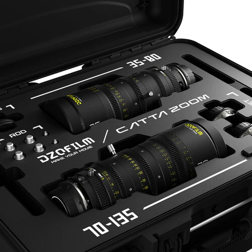 DZOFilm Catta 35-80mm & 70-135mm T2.9 E-Mount Cine Zoom 2-Lens Bundle (Black) - Image 4