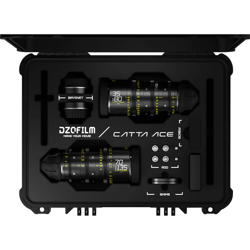 DZOFilm CATTA Ace FF 35-80 & 70-135mm T2.9 Zoom Lens Bundle (Black) - Image 3