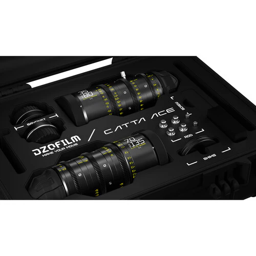 DZOFilm CATTA Ace FF 35-80 & 70-135mm T2.9 Zoom Lens Bundle (Black) - Image 6