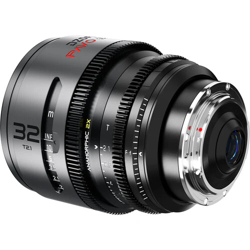 DZOFilm PAVO 32mm T2.1 2x Anamorphic Prime Lens (Neutral Coating, PL/EF Mount, Feet) - Image 4
